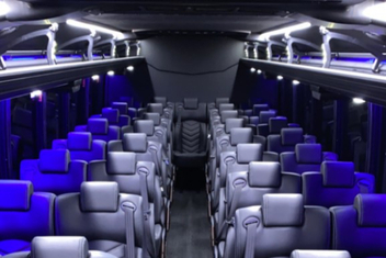 Irvington Charter Bus Interior